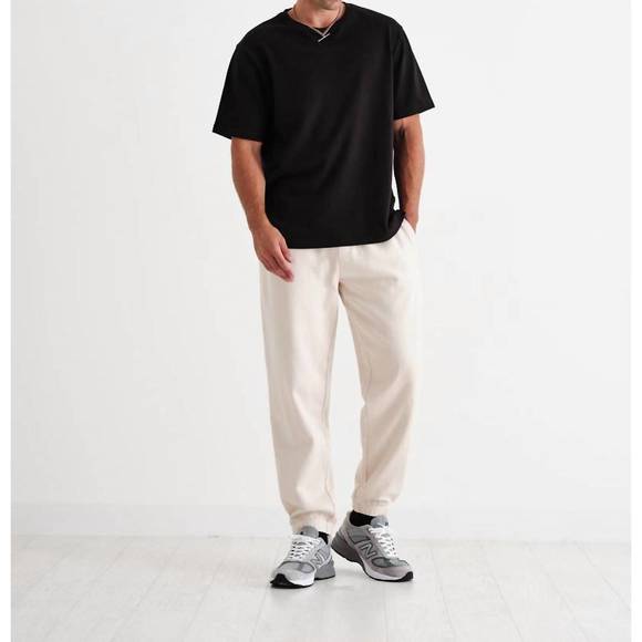 NEW WAX LONDON eno jogger pants in ecru - Picture 2 of 6